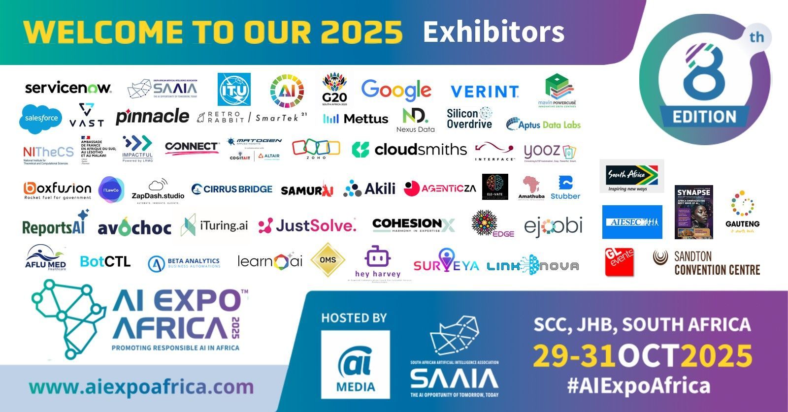 We're exposing at the AI Expo Africa 2025